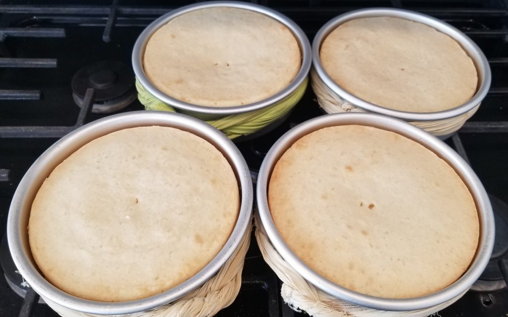 Cakes Resting in Cake Pans for 10 Minutes