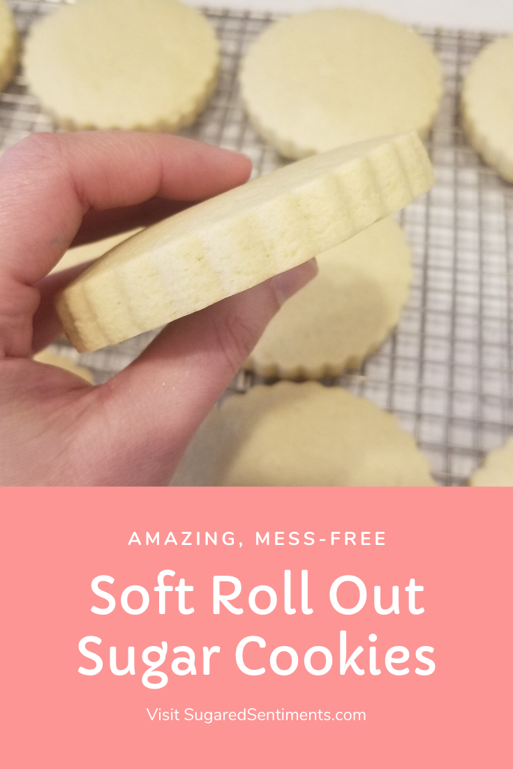 These Sugar Cookies are soft, fluffy and taste amazing with Cream Cheese Frosting. They are easy to roll out, making the process relatively mess free! A dream to make and to eat!
