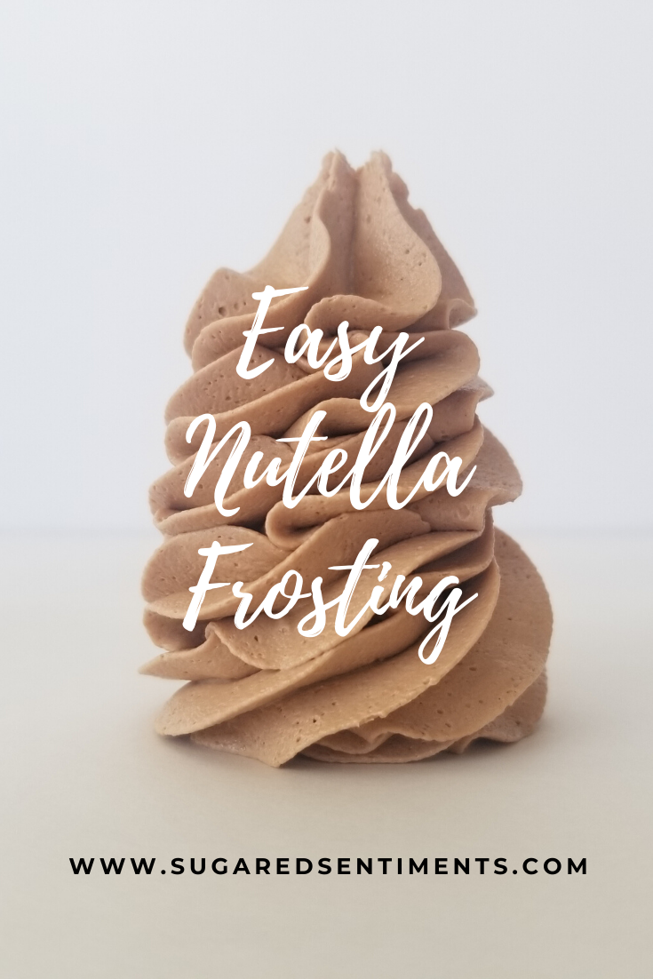 Creamy, Fluffy, and So Unbelievably Simple, this Easy Nutella Frosting is rich and chocolaty while still maintaining that subtle hint of Hazelnut.
