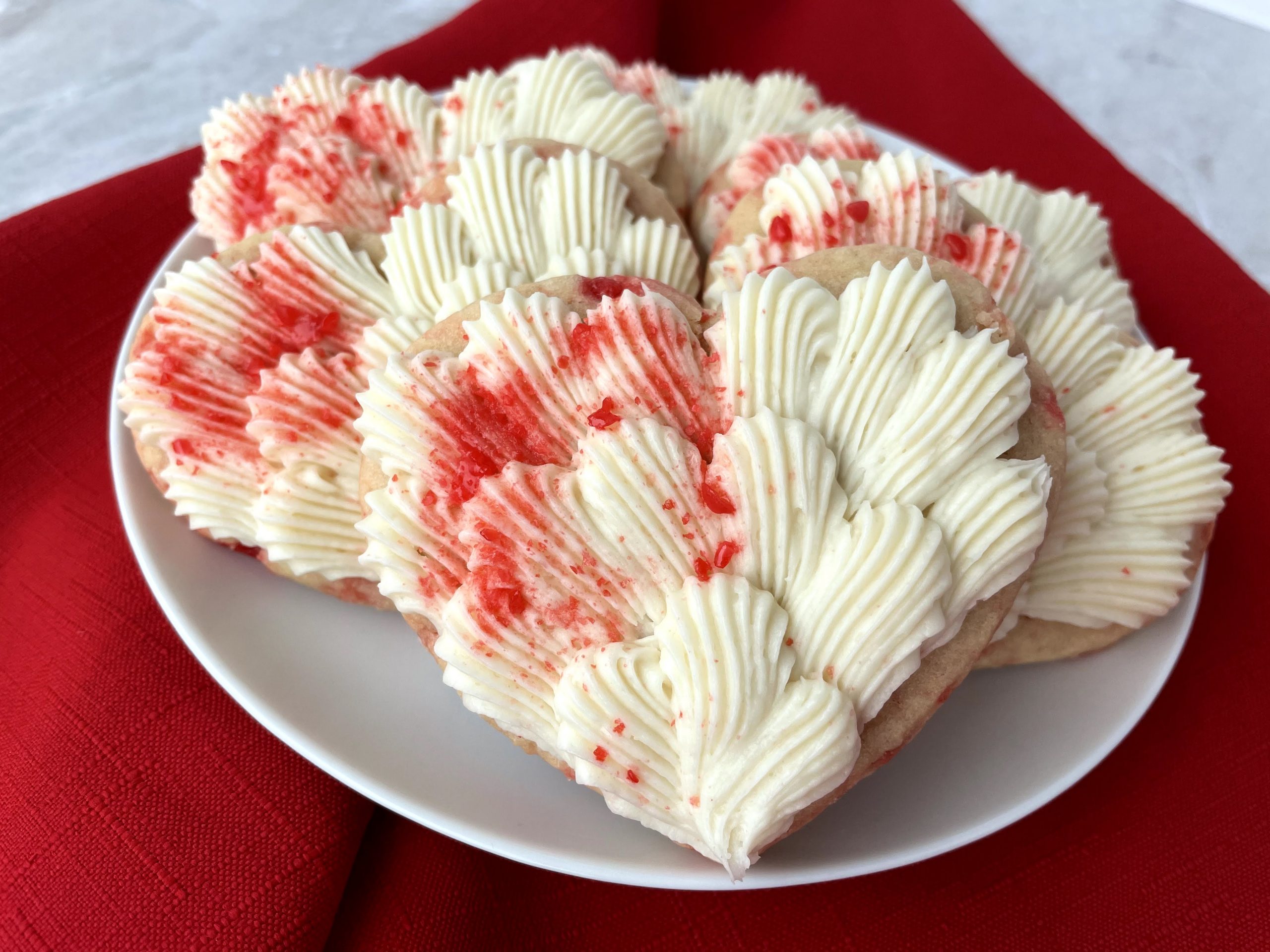 Red Hot Sugar Cookies & Cinnamon Cream Cheese Frosting Sugared Sentiments