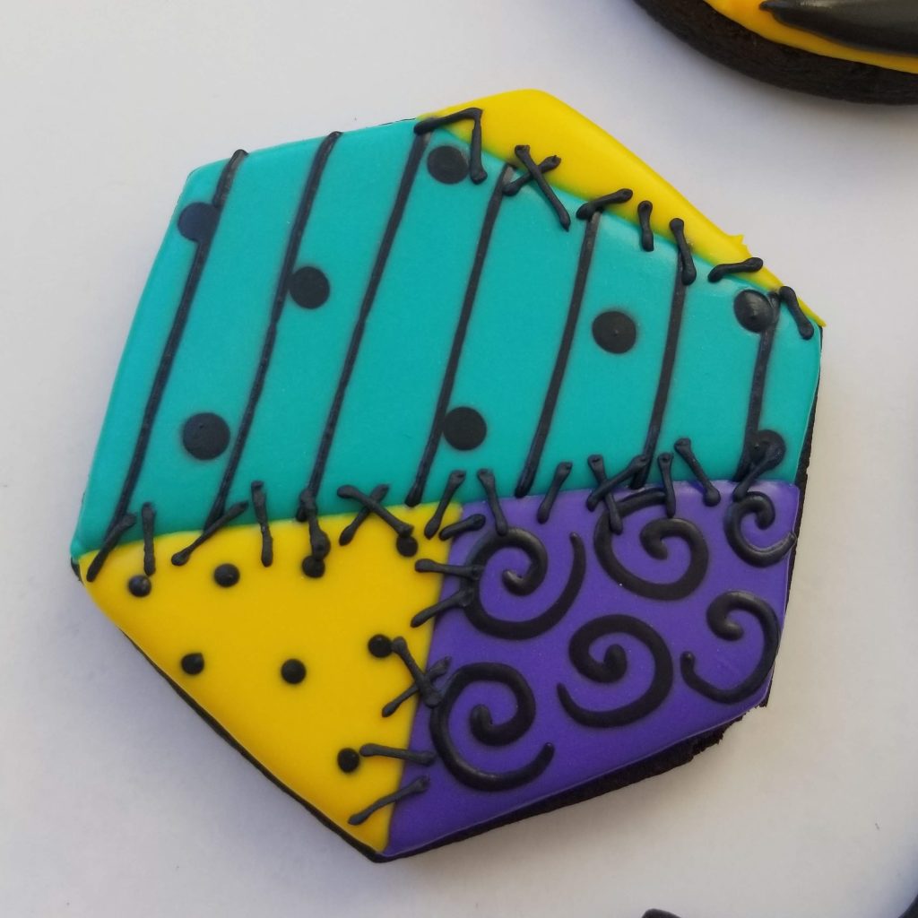 Custom Royal Iced Sally's Dress inspired Cookie